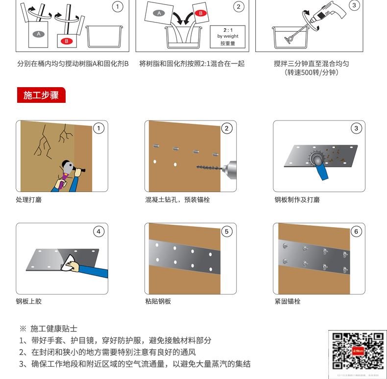 包钢黄梅粘钢加固施工过程